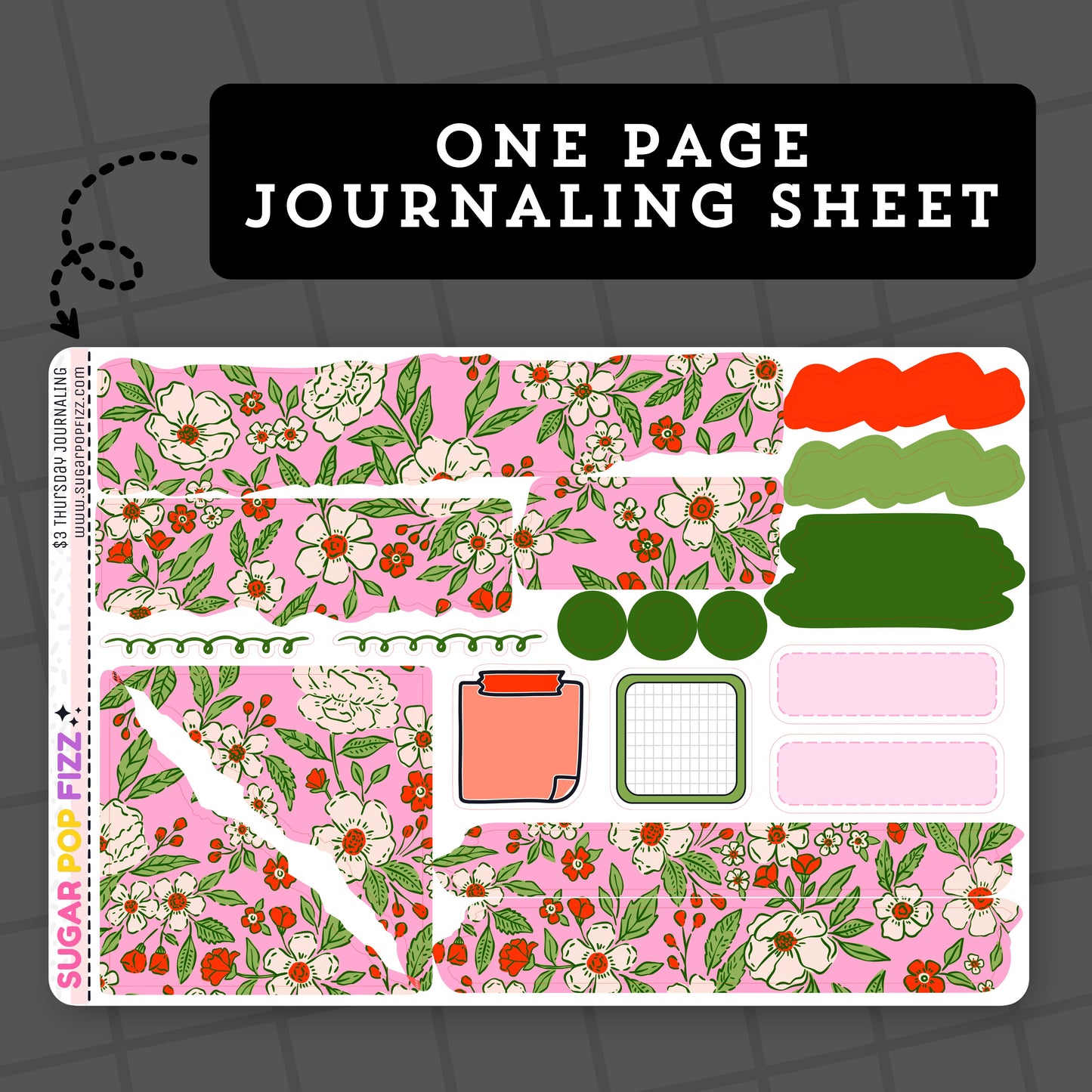 Floral - $3 Thursday - Journaling