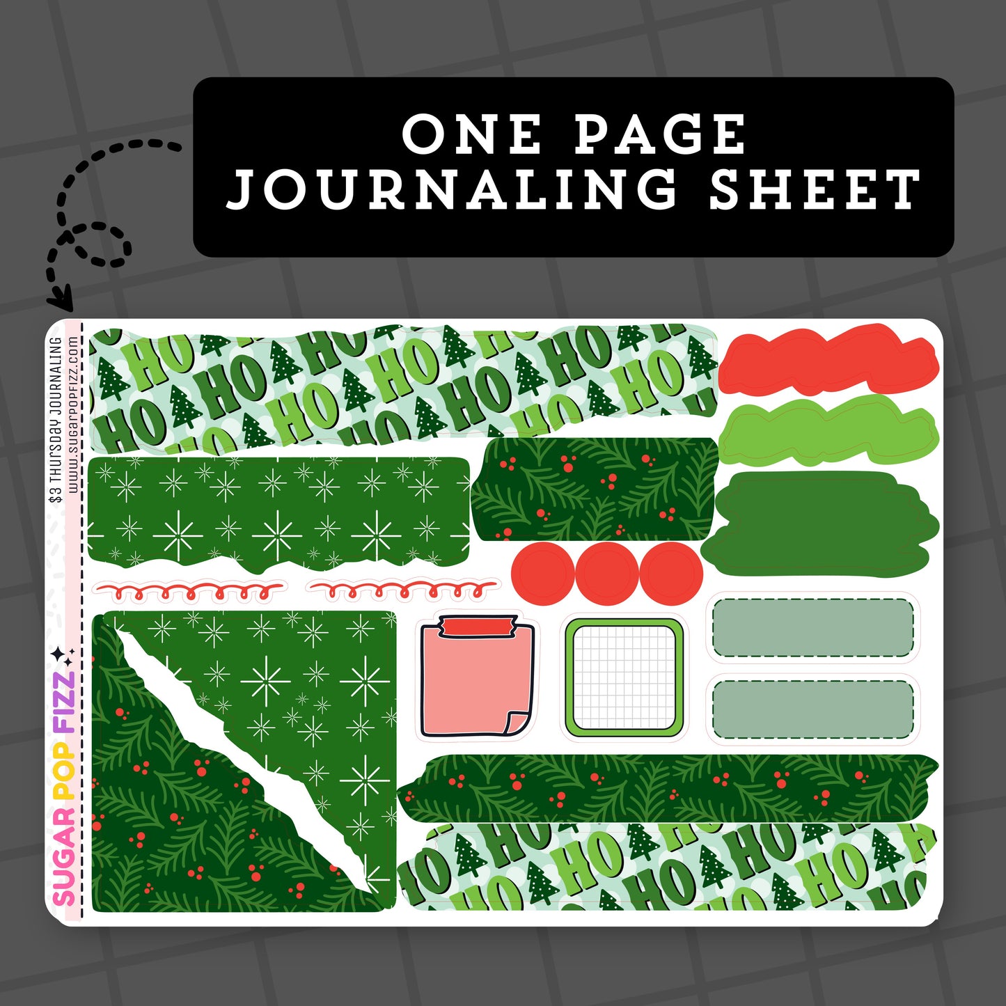 Green Ho Ho - $3 Thursday - Journaling