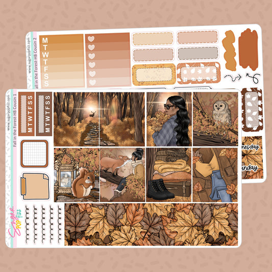 Fall in the Forest Hobonichi Cousin Weekly Kit