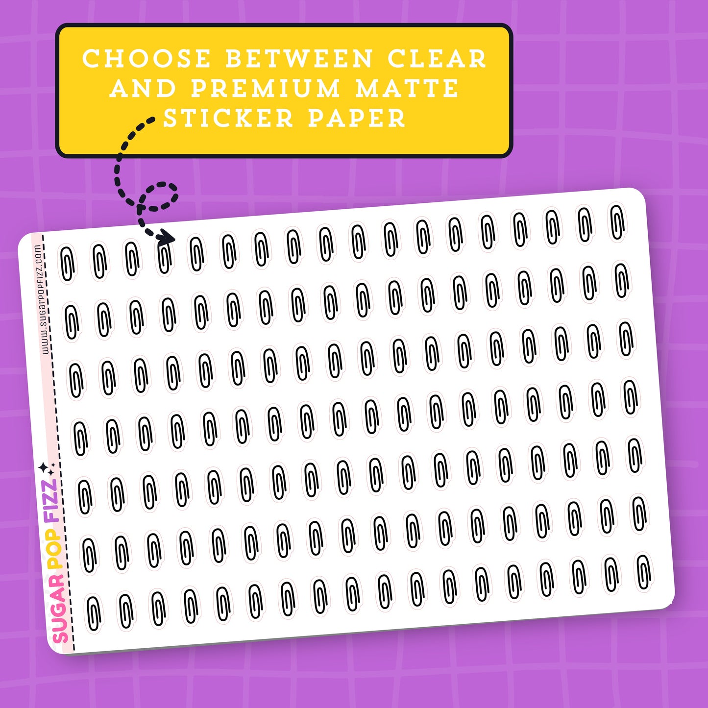 Paperclip Stickers - HS116