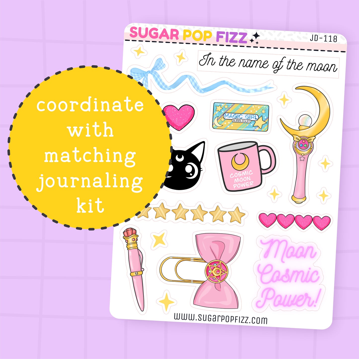 Magical Girl Journaling Deco Stickers - JD118