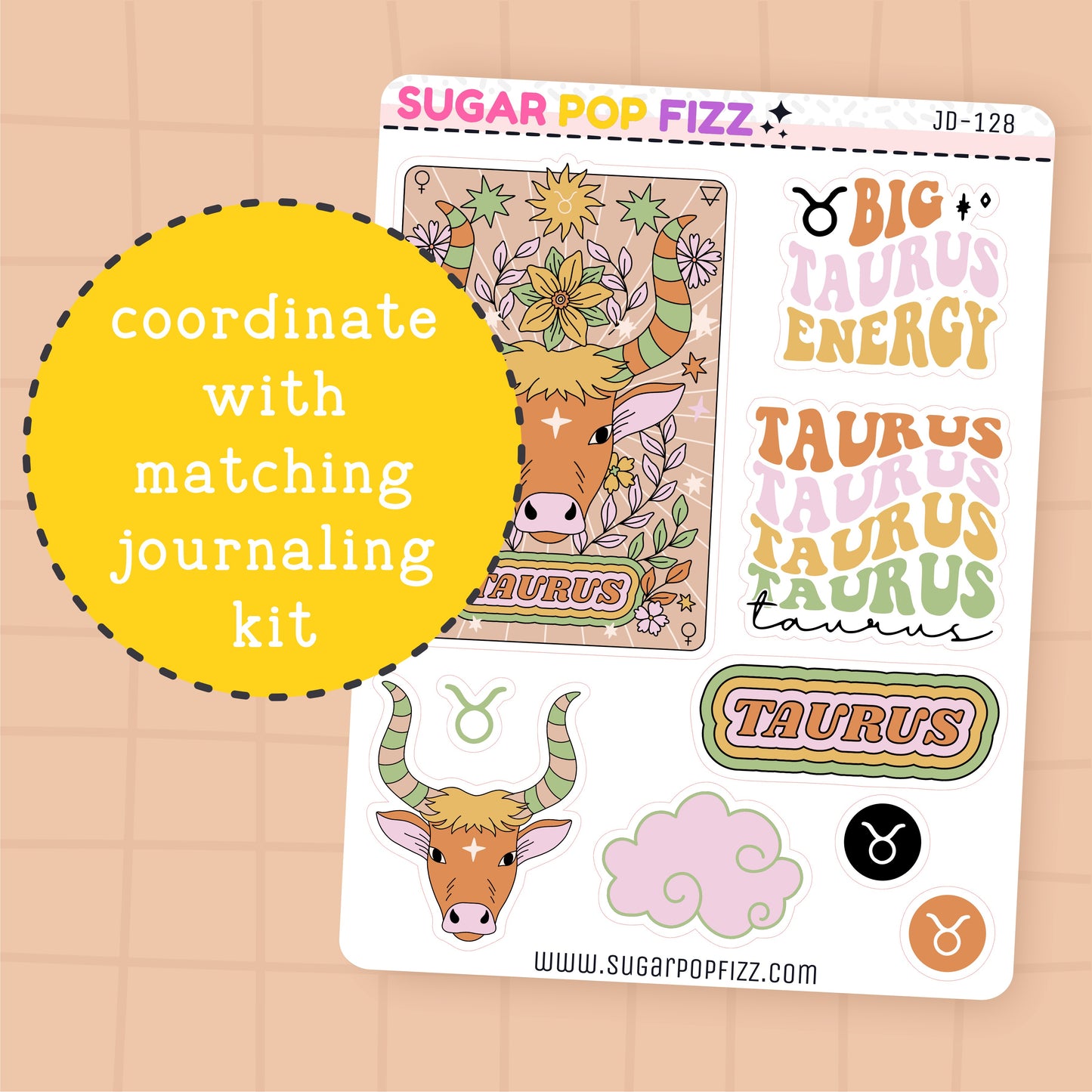 Taurus Journaling Deco Stickers - JD128