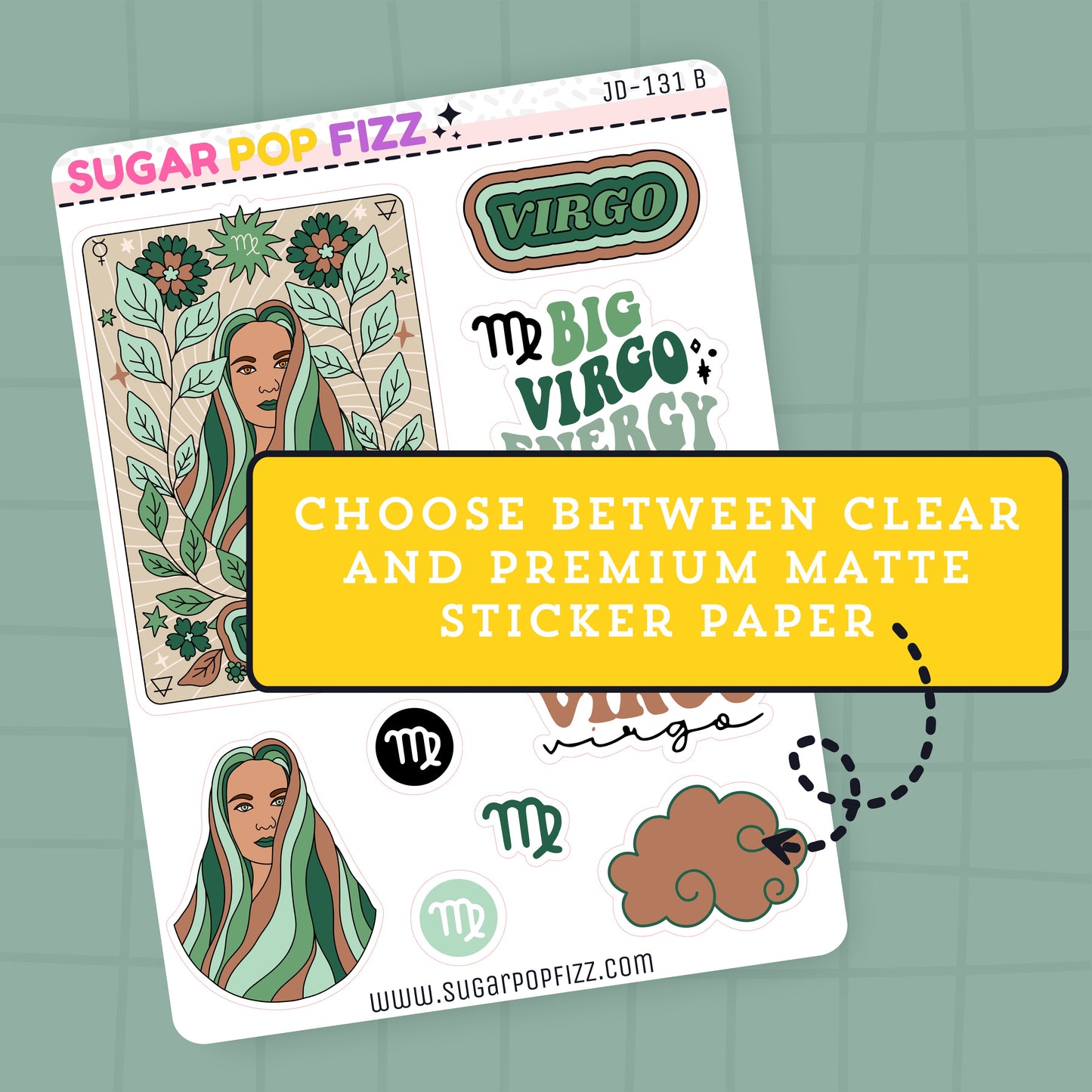 Virgo Journaling Deco Stickers - JD131