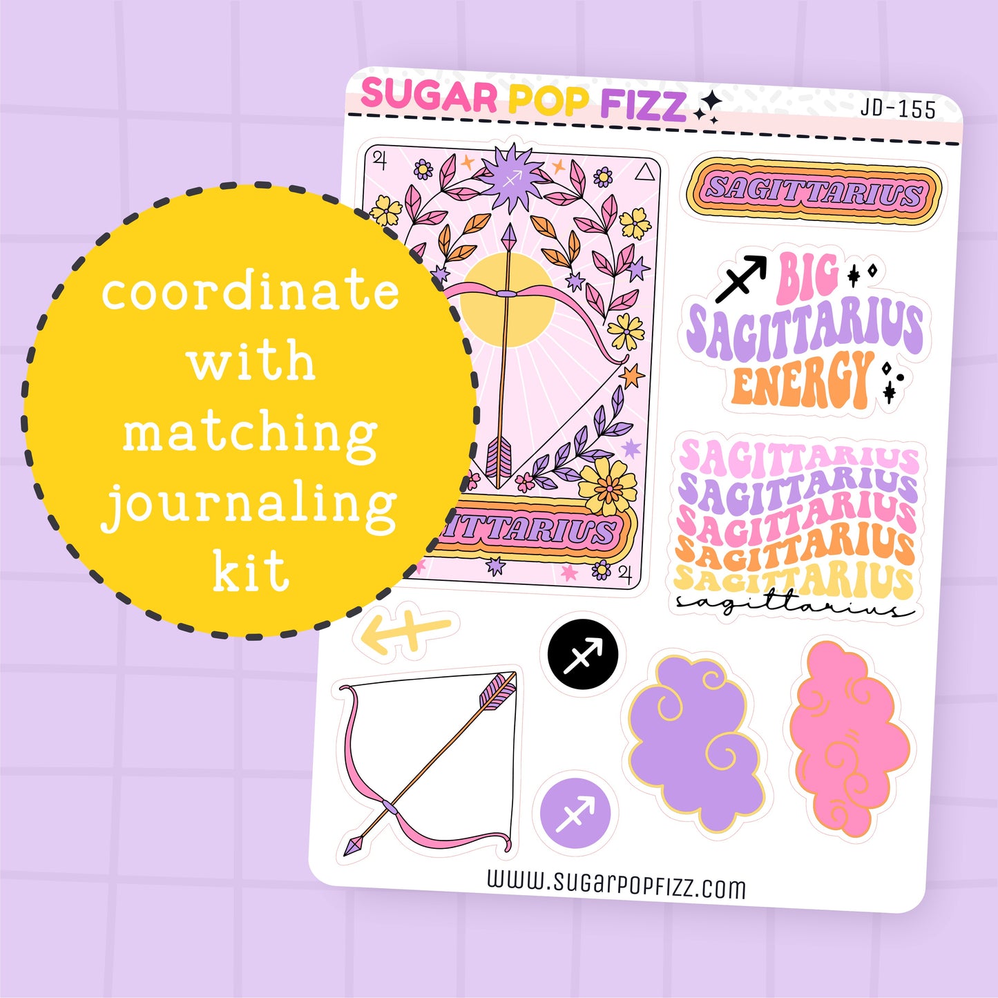Sagittarius Journaling Deco Stickers - JD155