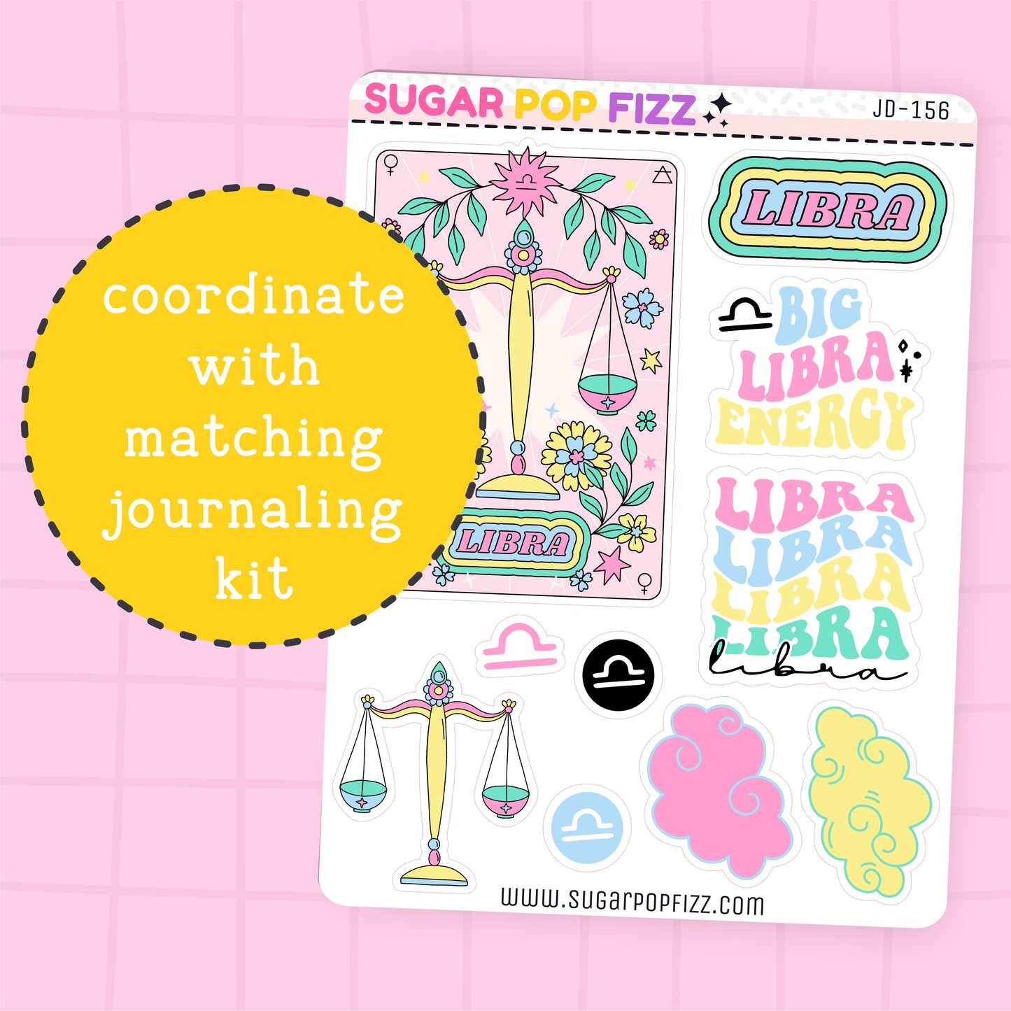Libra Journaling Deco Stickers - JD156