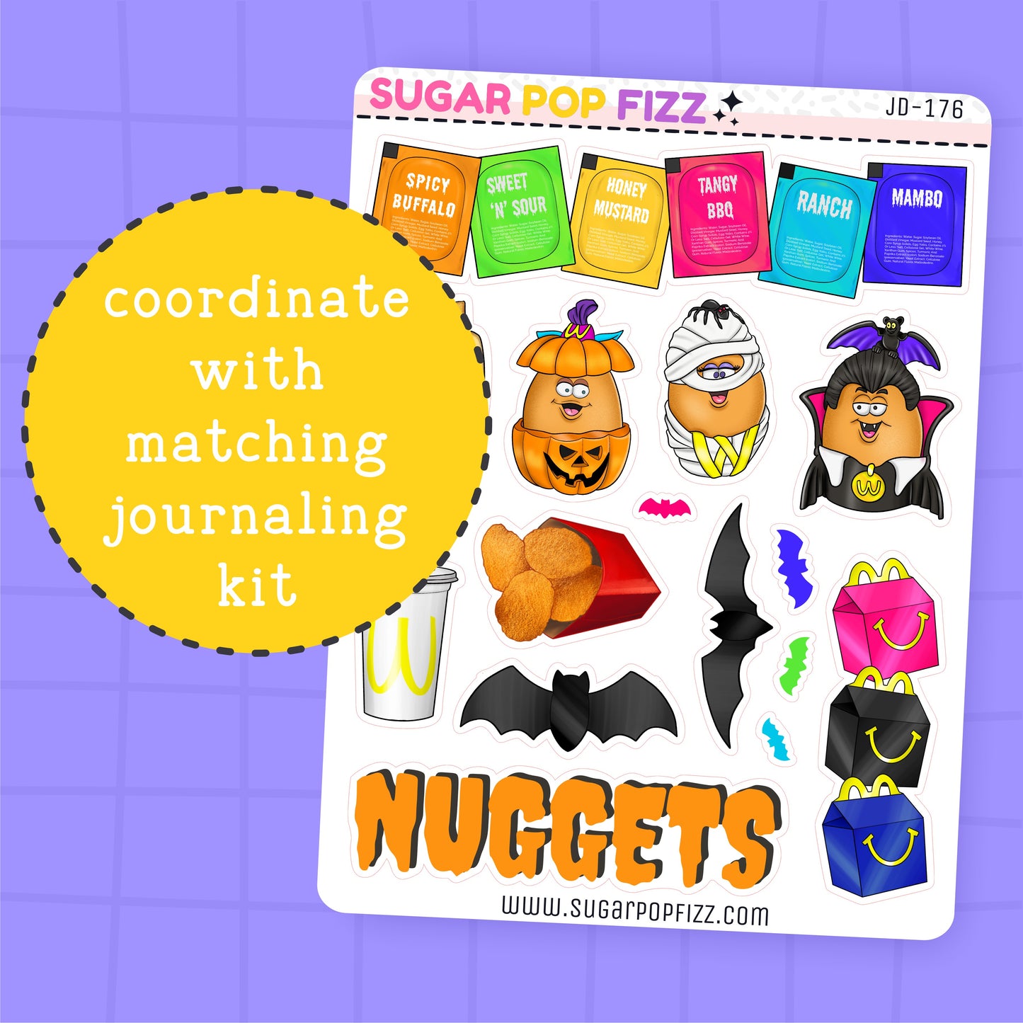 Halloween Nuggets Journaling Deco Stickers - JD176