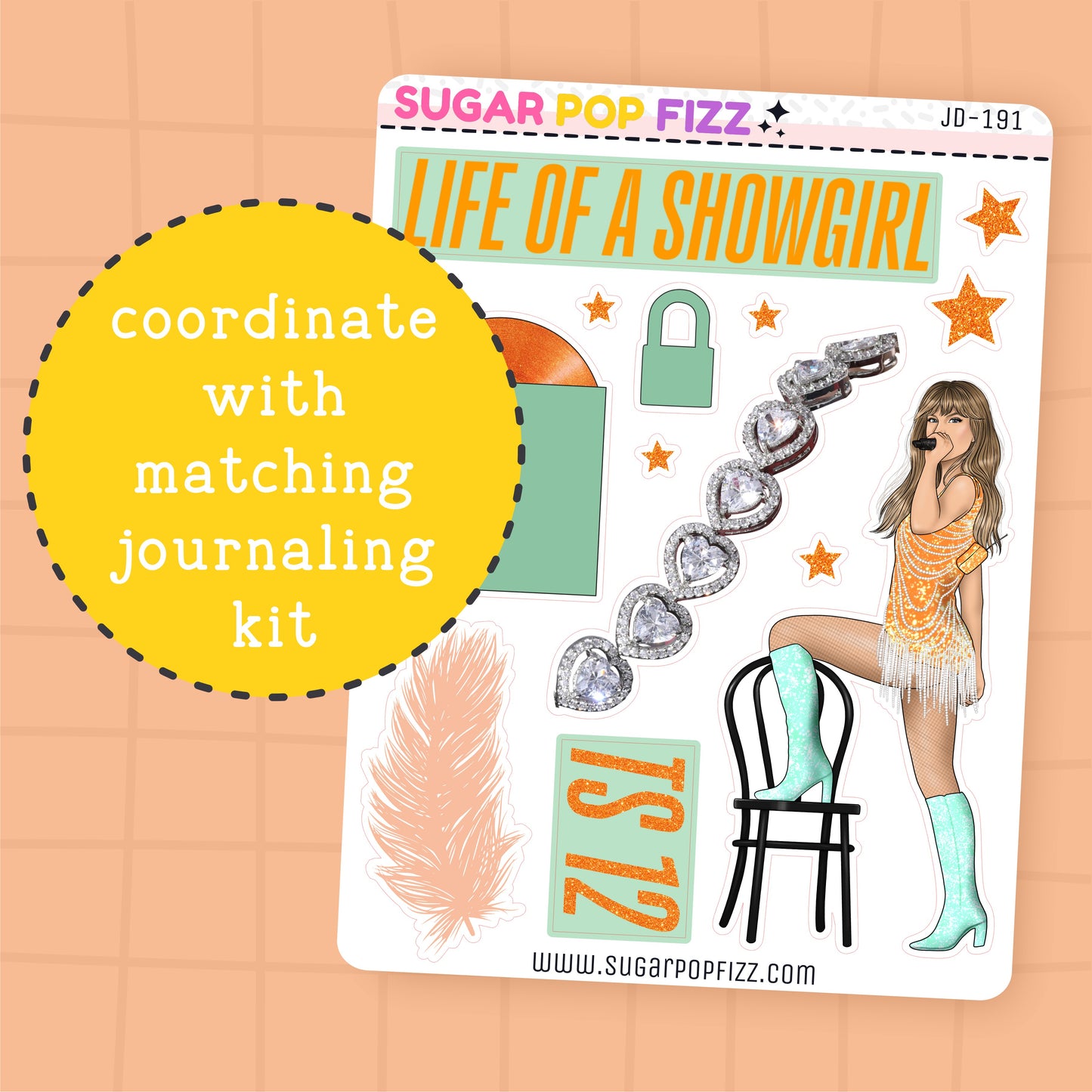 Showgirl Journaling Deco Stickers - JD191