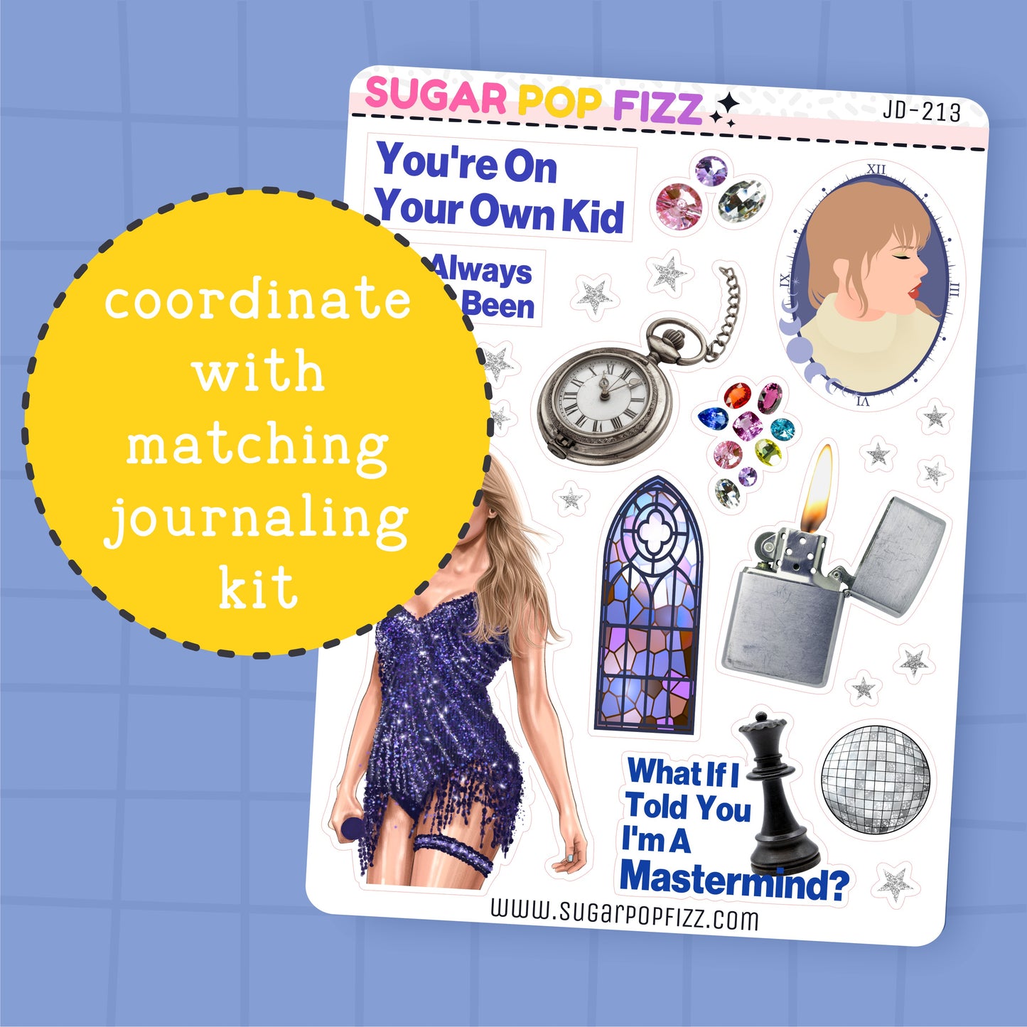 Midnights Journaling Deco Stickers - JD213