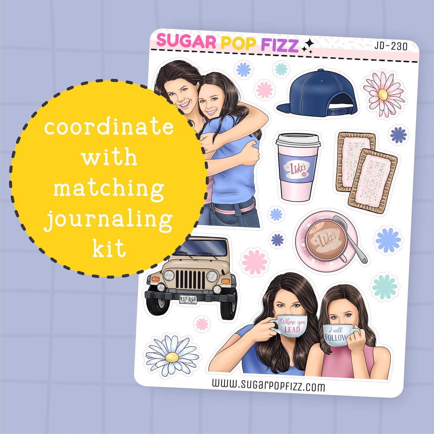 Gilmore Journaling Deco Stickers - JD230