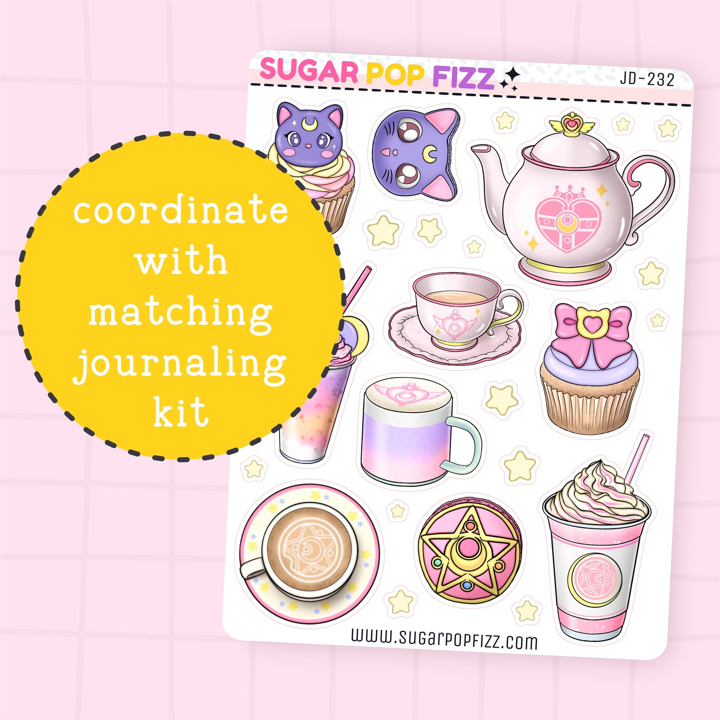 Moonie Cafe Journaling Deco Stickers - JD232