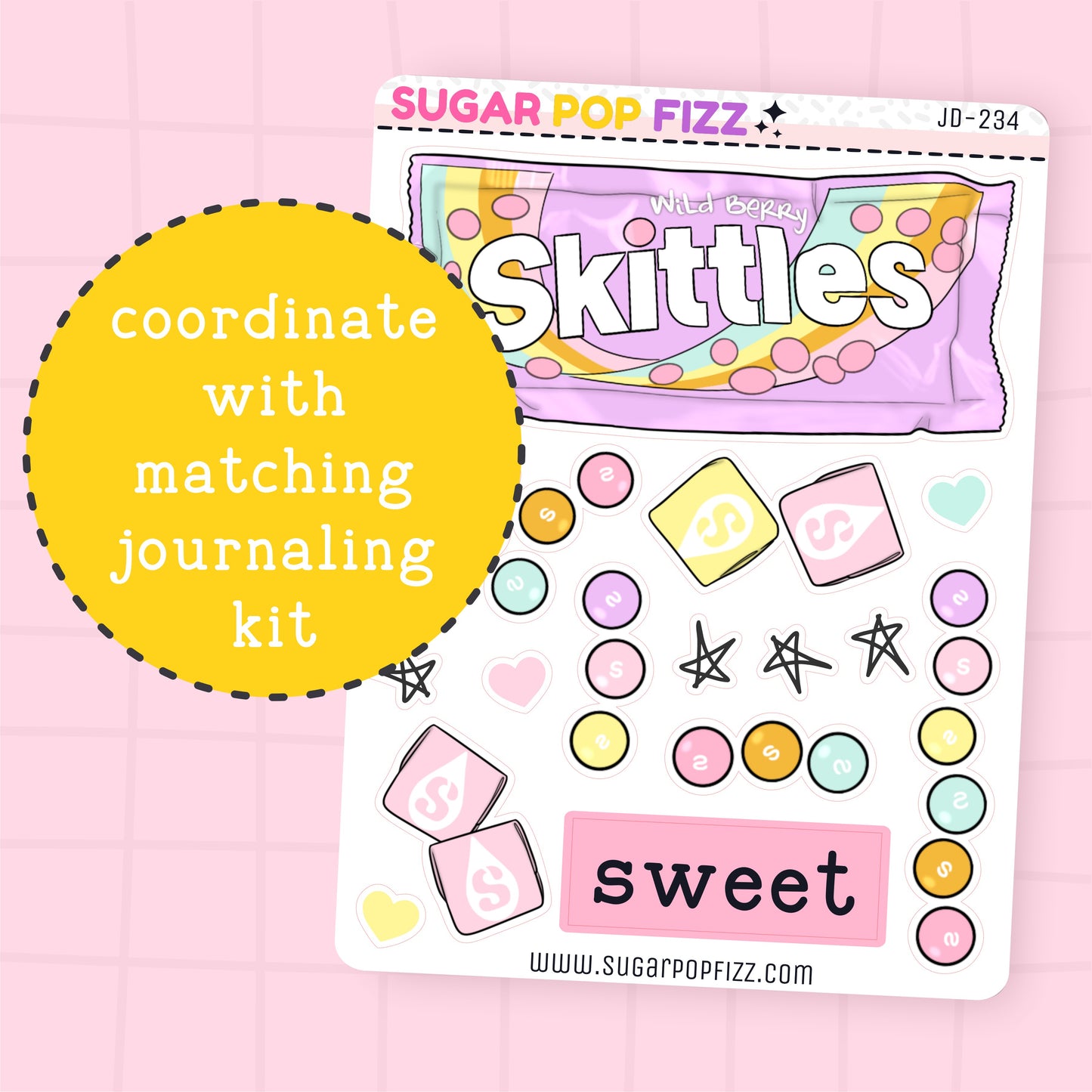 Sweet Journaling Deco Stickers - JD234