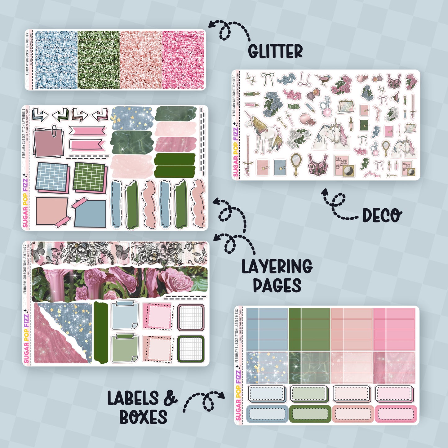 FEBRUARY Journaling Subscription Extras