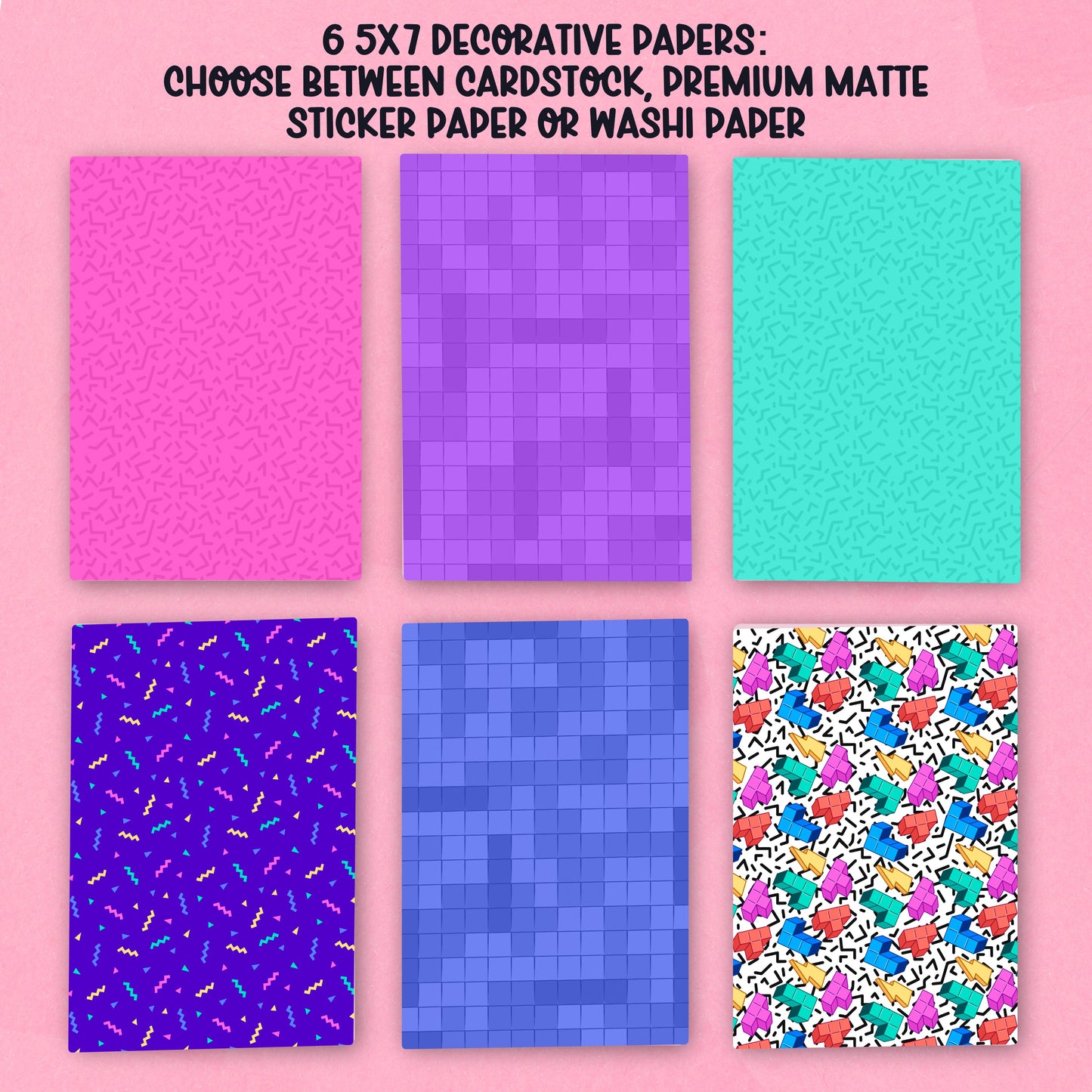 Retro Gamer Paper Pack - choose your paper - PPK102