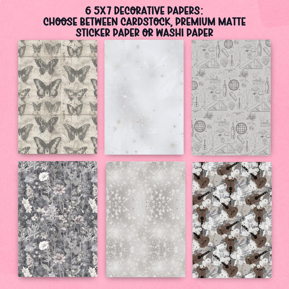 Folklore Paper Pack - choose your paper - PPK120