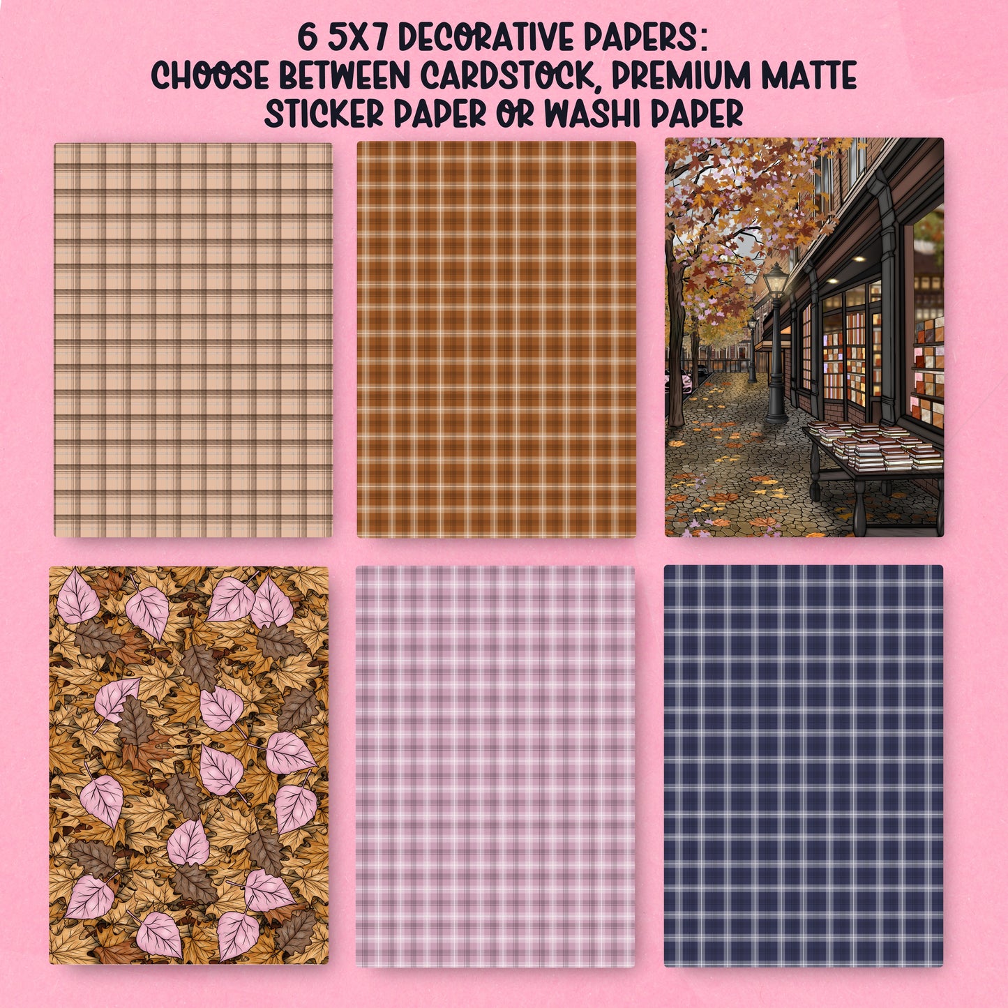Autumn in the City Paper Pack - choose your paper - PPK133