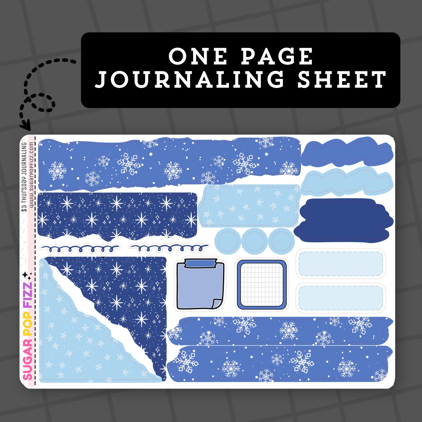 Snowflakes - $3 Thursday - Journaling