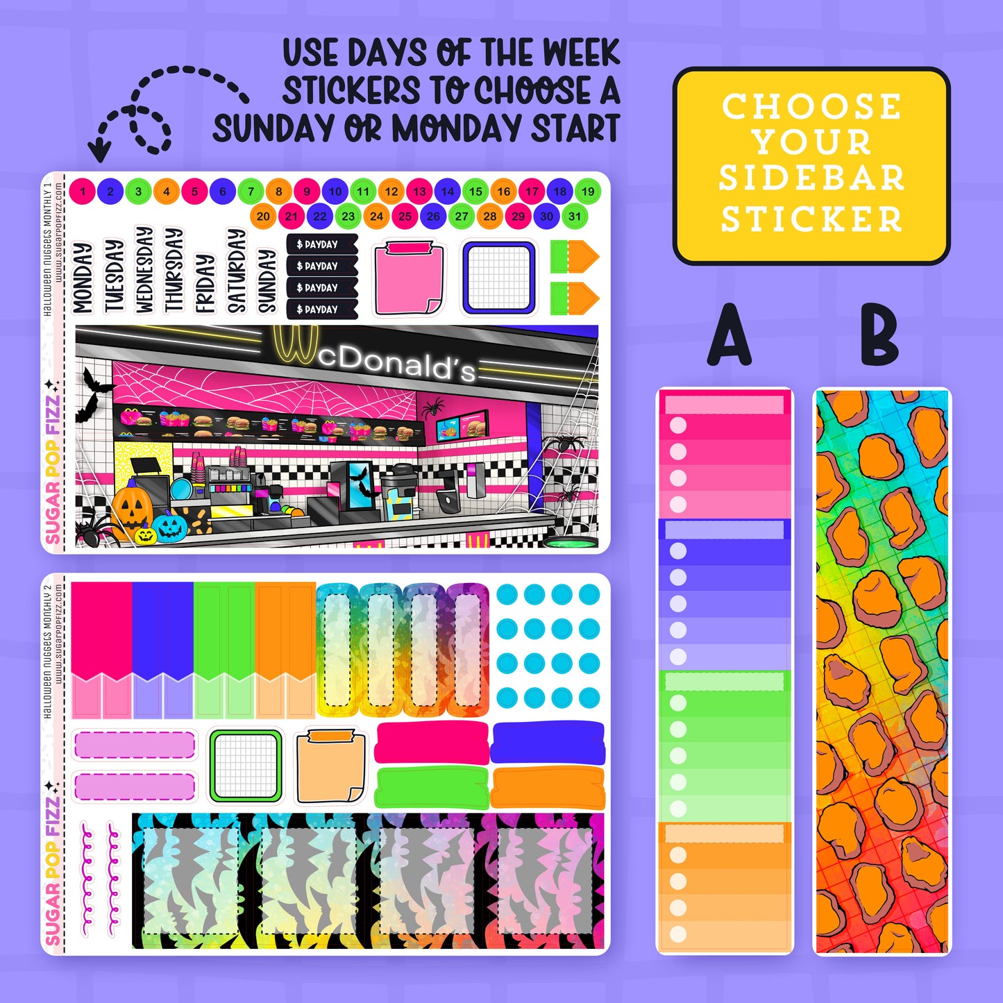 Halloween Nuggets Standard Vertical Monthly