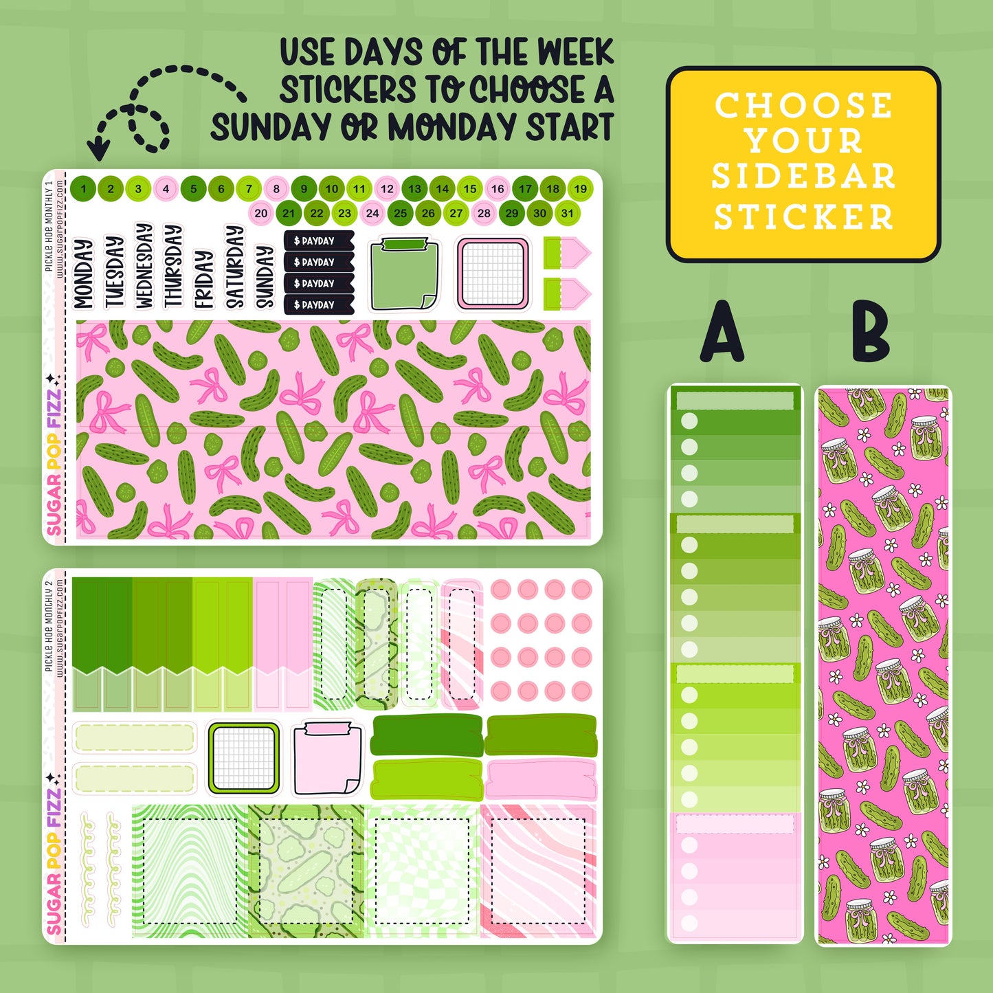 Pickle Hoe Standard Vertical Monthly