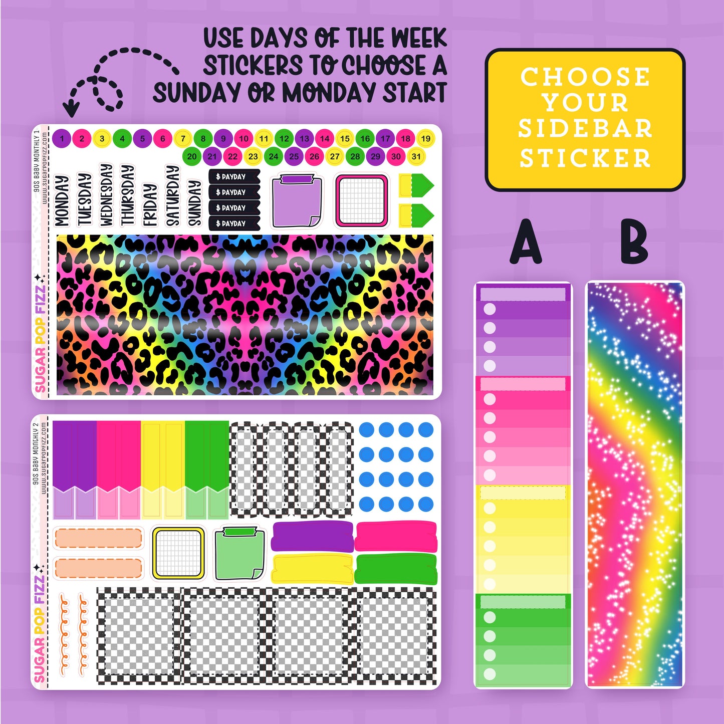 90s Baby Standard Vertical Monthly