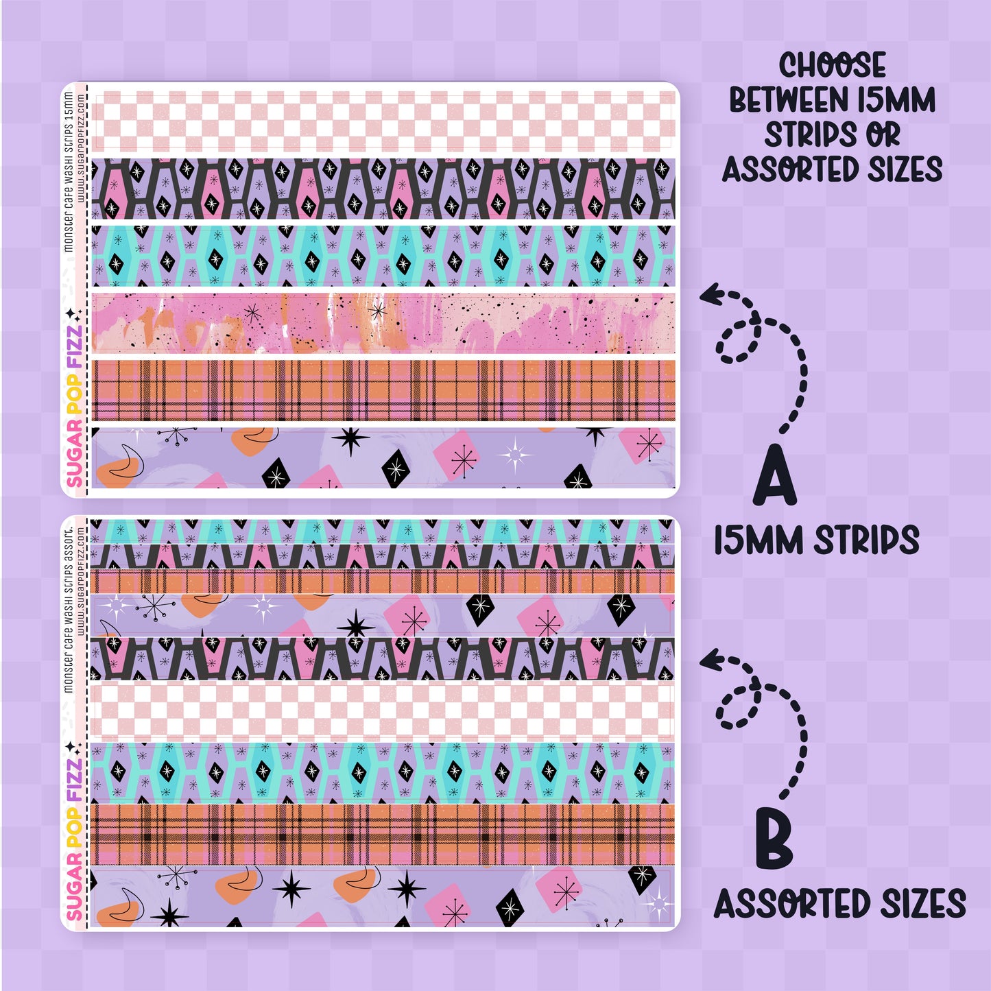 Monster Cafe Washi Sheet