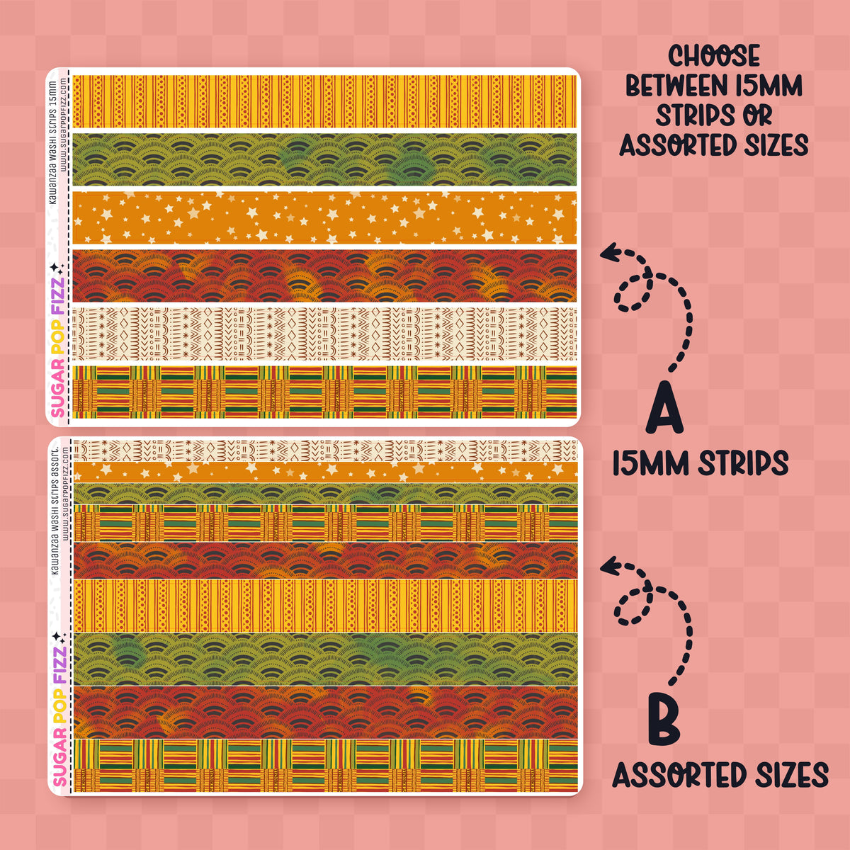 Kwanzaa Washi Sheet