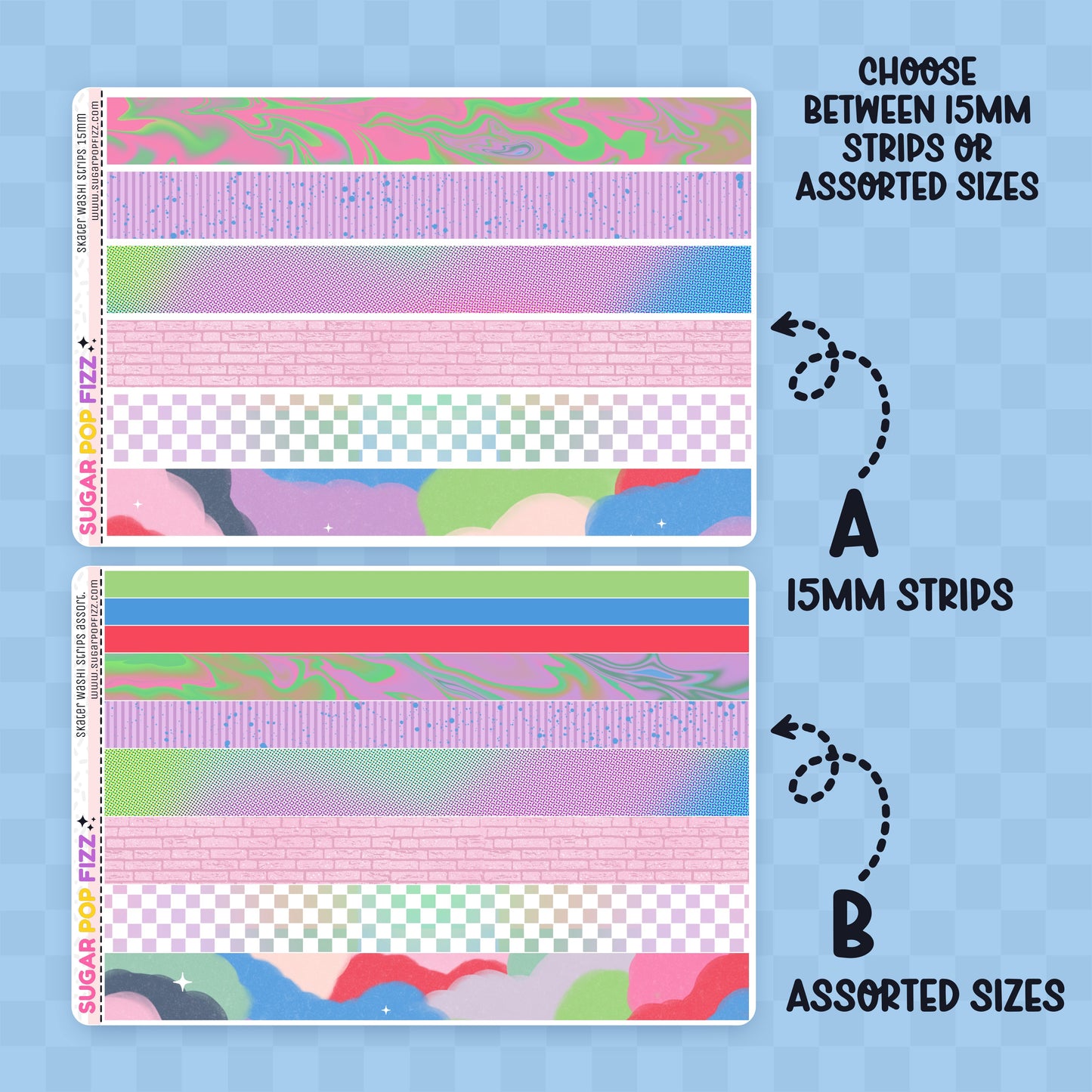 Skater Washi Sheet