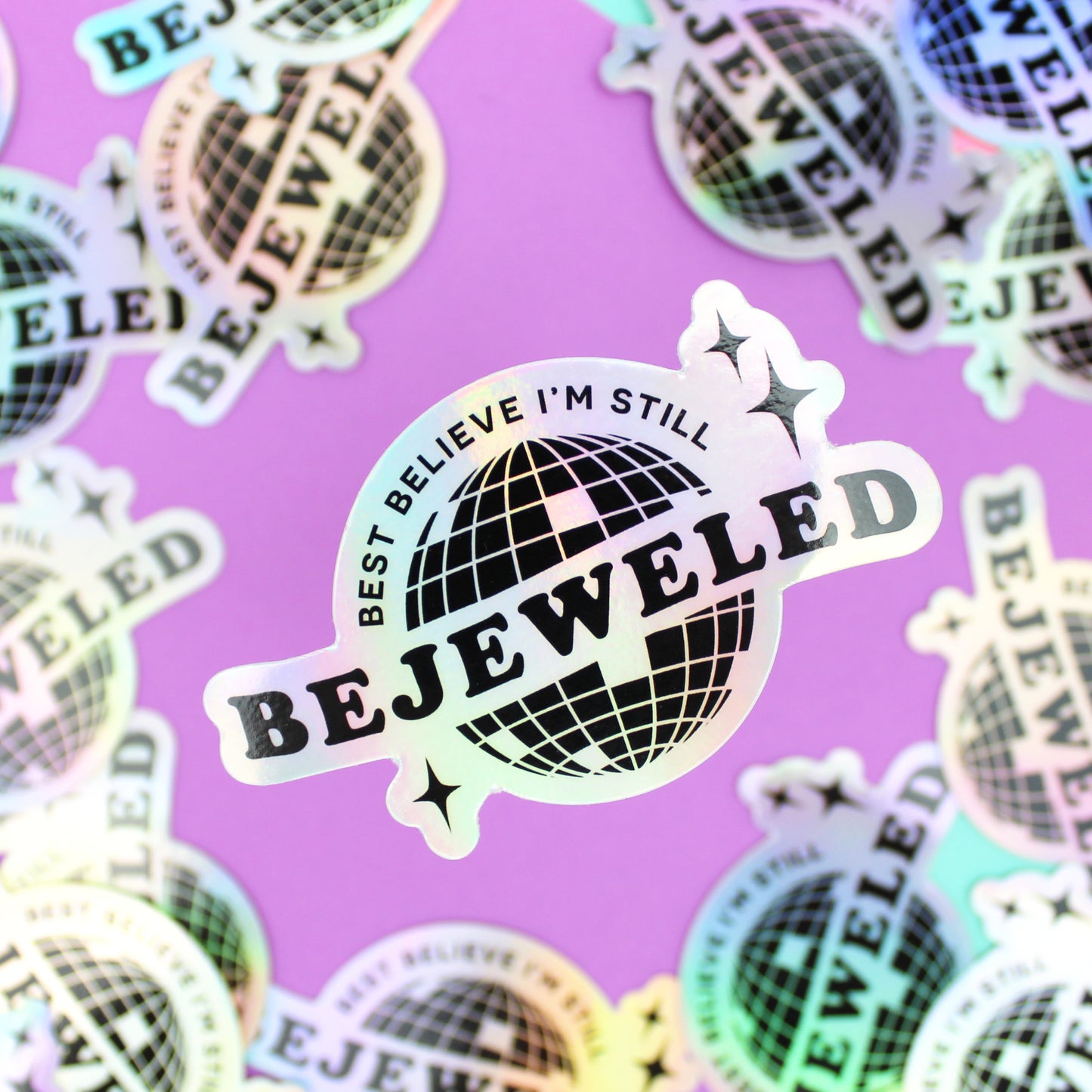 Bejewled Holo Vinyl Sticker - VNL101