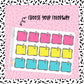 Bright Clipped Papers Boxes - 24 color options