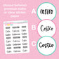 Costco Script Stickers - S105