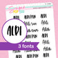 Aldi Script Stickers - S108