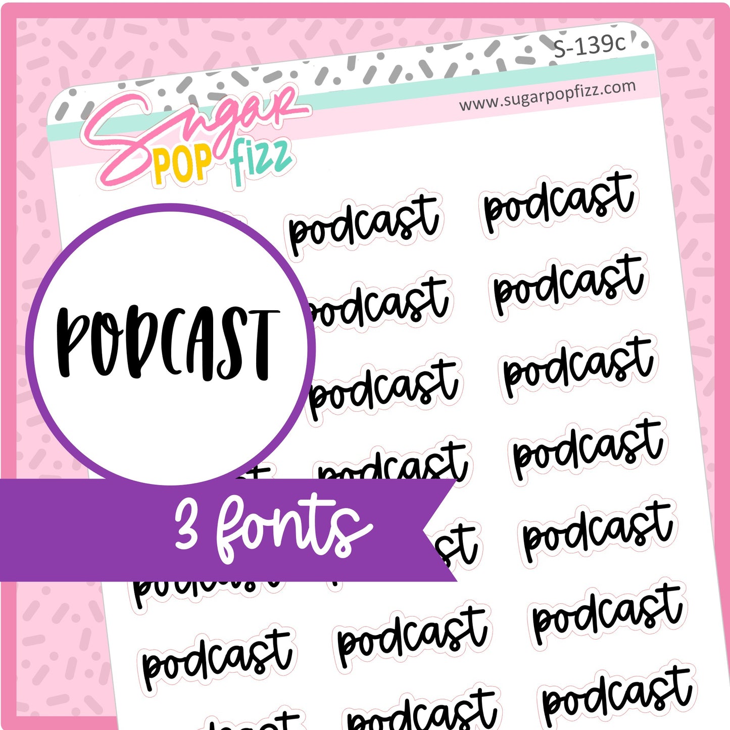Podcast Script Stickers - S139