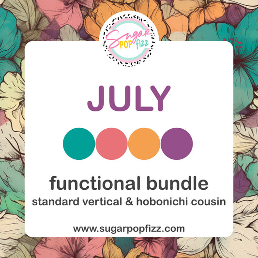 July Functional Bundle - choose your sheet