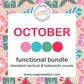 October Functional Bundle - choose your sheet