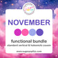 November Functional Bundle - choose your sheet