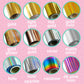 Peppermint Candy Foil Stickers - choose your foil - F127