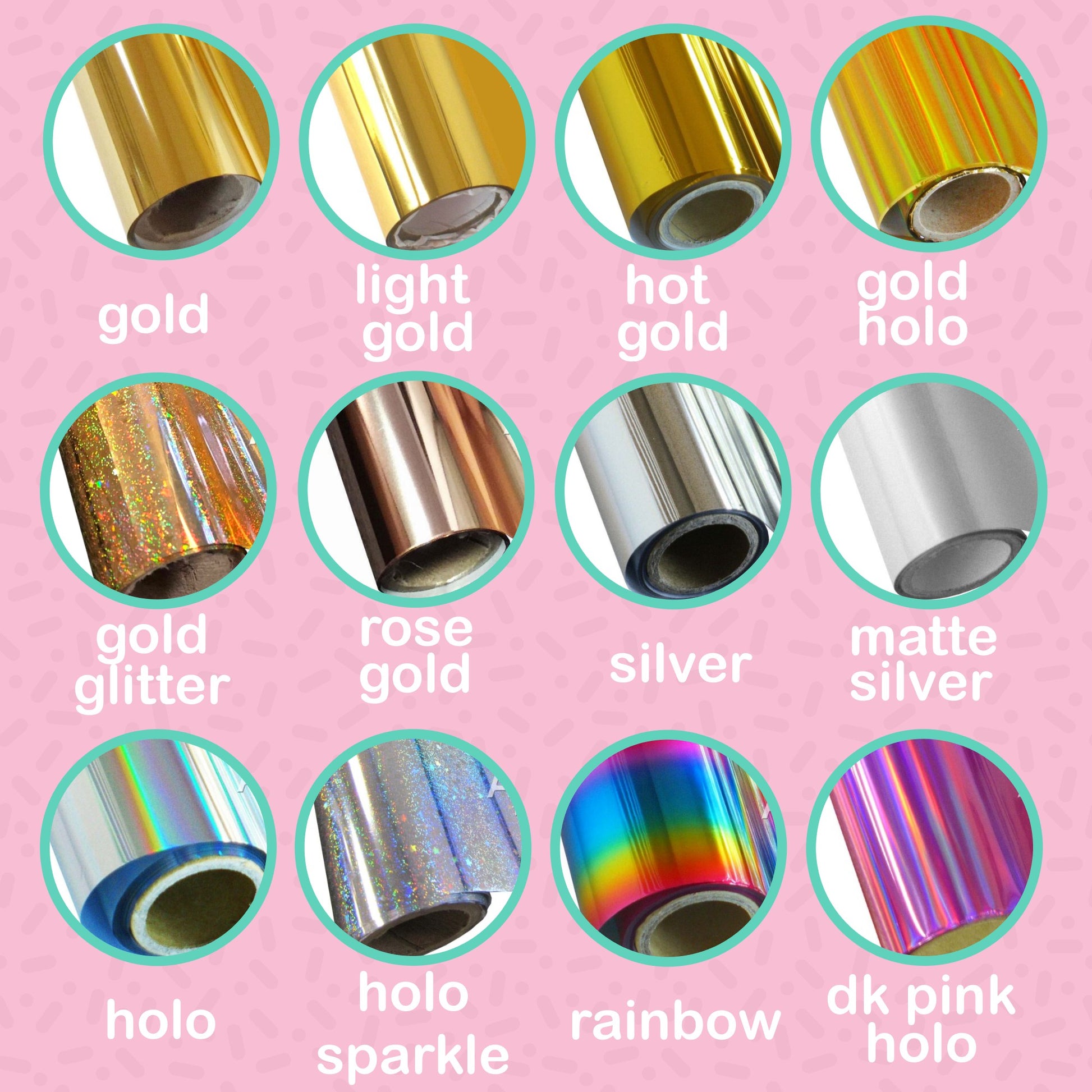 Sparkle Foil Deco Sticker Sheet – Poyura