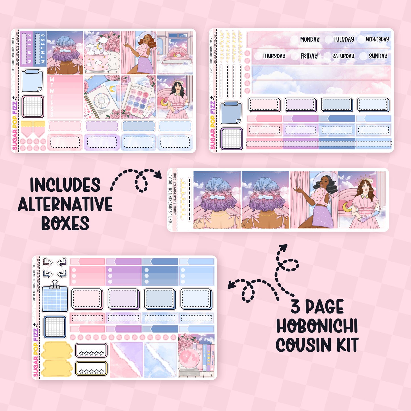 April Hobonichi Cousin Subscription Extras