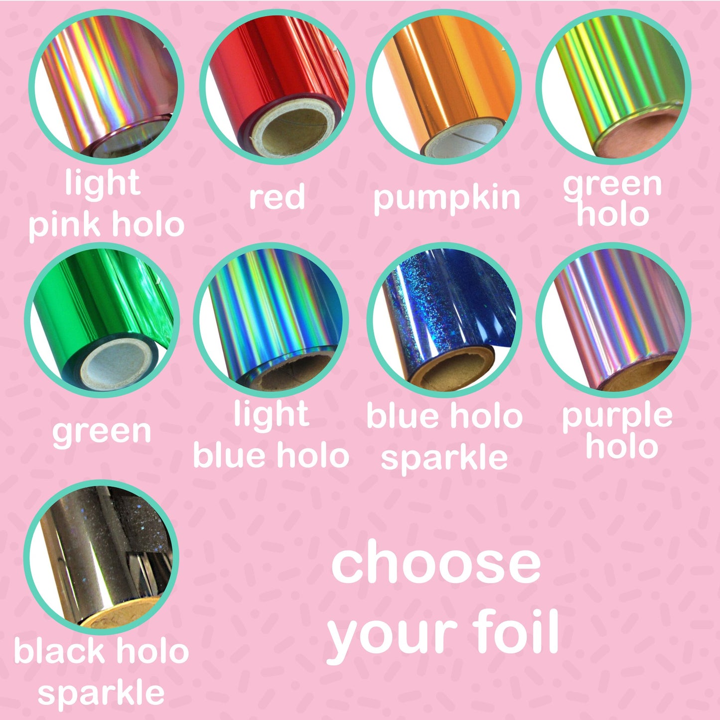 Roses Foil Stickers - choose your foil - F129