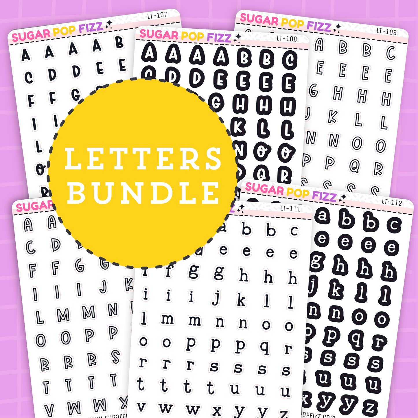 Basics LETTERS BUNDLE SMALL - LT108-112
