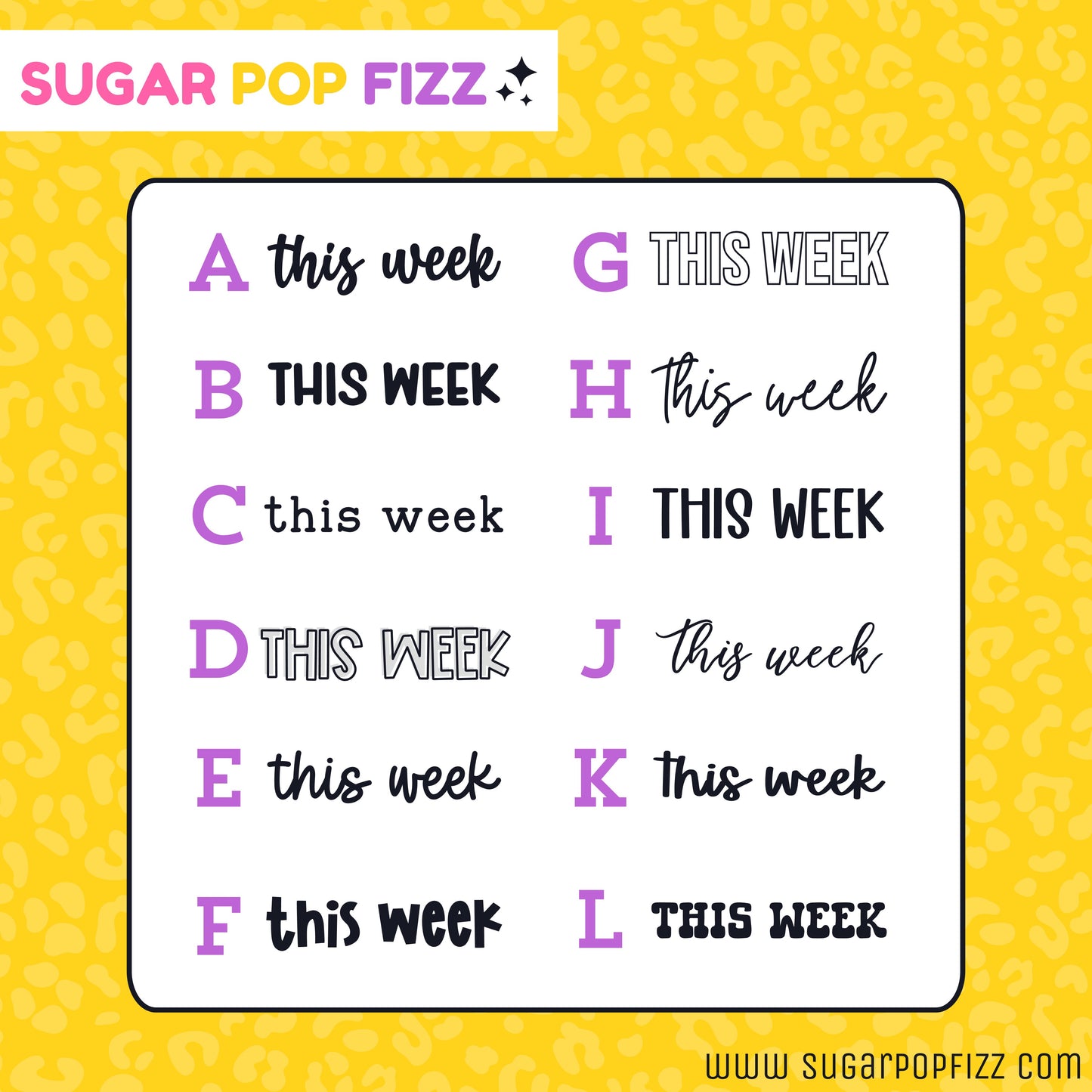 $2 TUES - CUSTOM SCRIPT - choose your size & your font