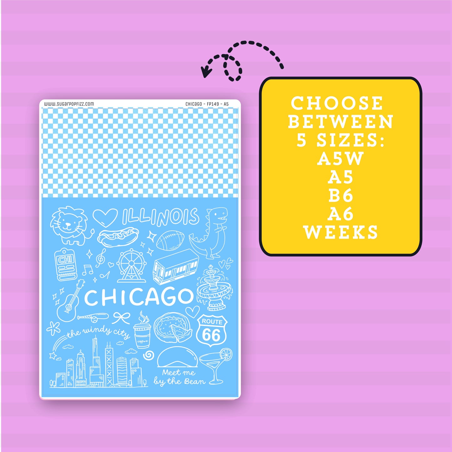 Chicago - Full Page Sticker - FP149