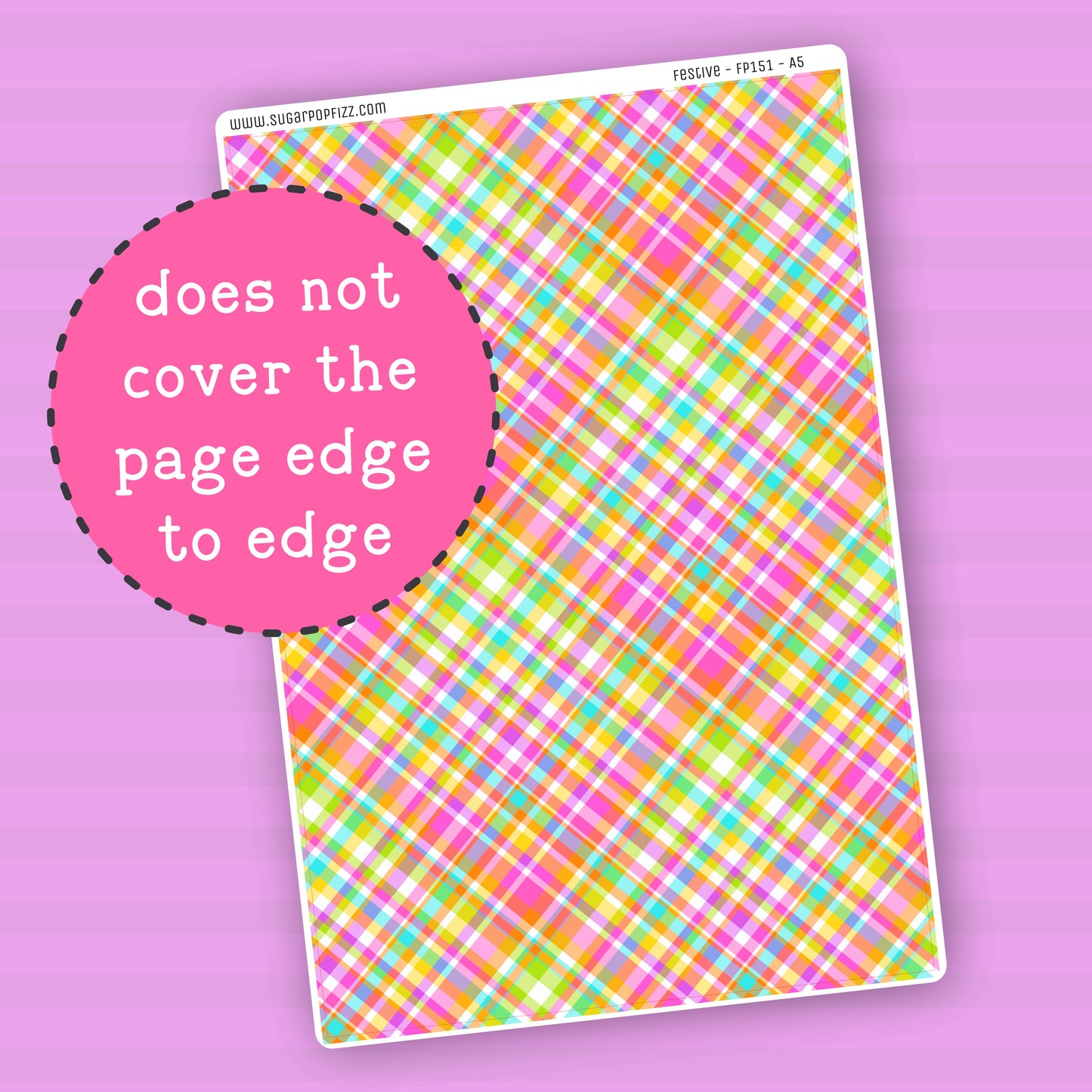 Festive - Full Page Sticker - FP151