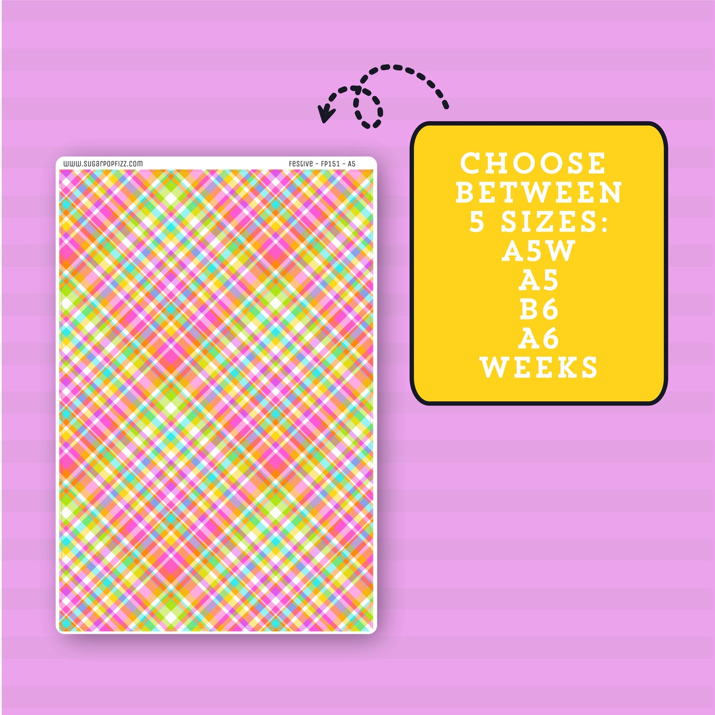 Festive - Full Page Sticker - FP151