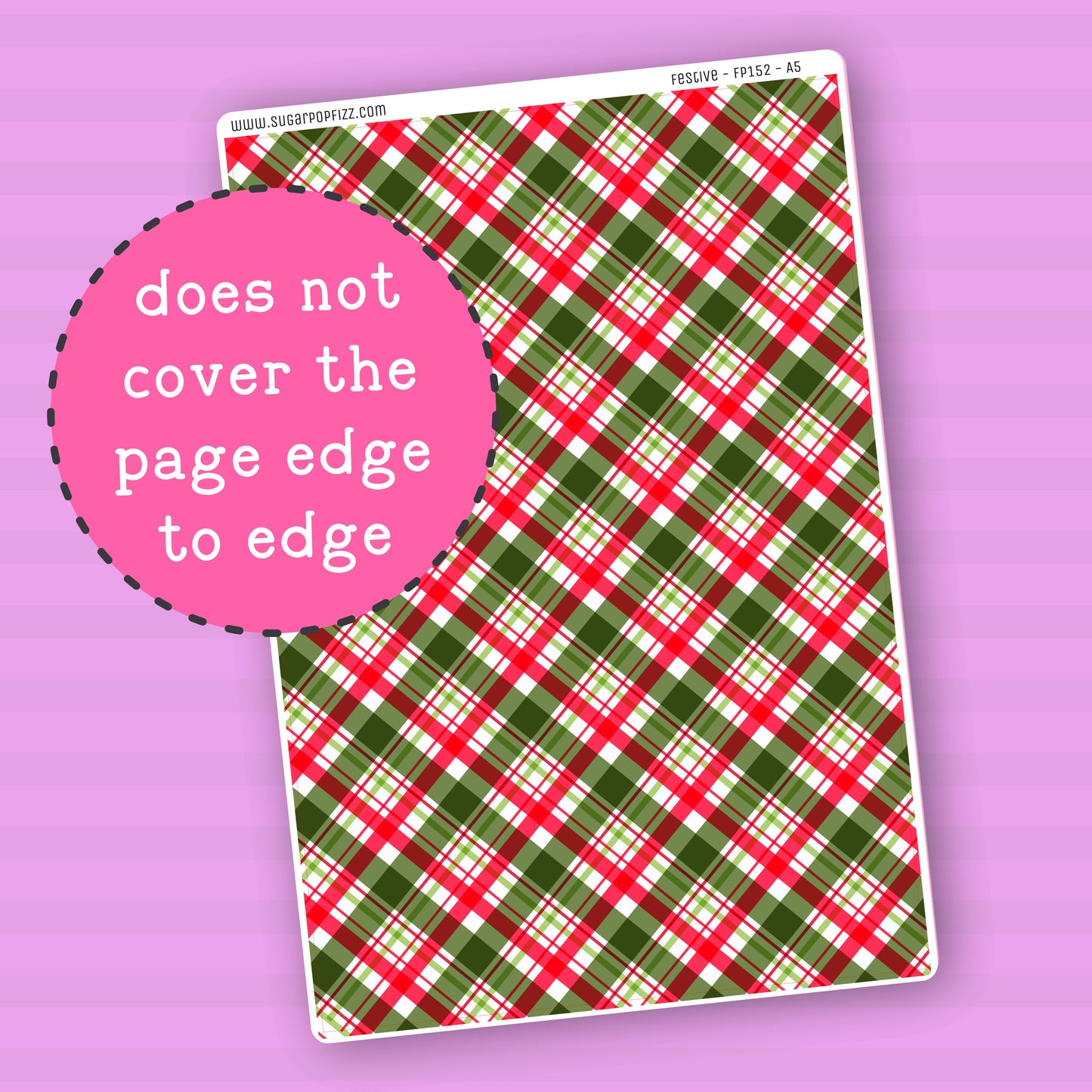 Festive - Full Page Sticker - FP152