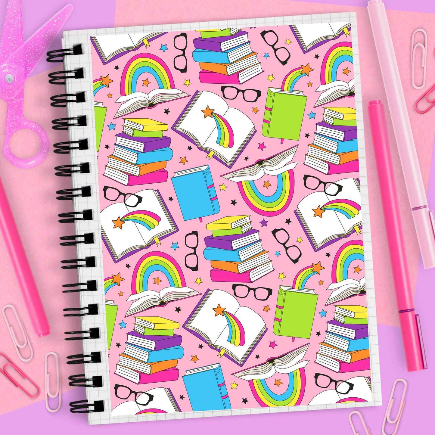 Bookish Rainbow - Full Page Sticker - FP153