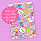 Bookish Rainbow - Full Page Sticker - FP153