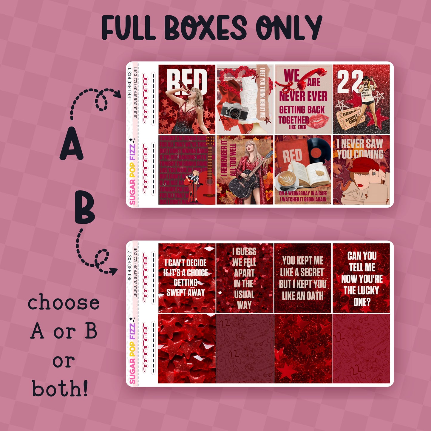 RED Hobonichi Cousin Weekly Kit