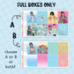 Collection of decorative full box planner stickers  themed around tthe movie cinderella with brandy and whitney houston on a blue background.  Text that reads "full boxes only" and choose A or B or both!" 