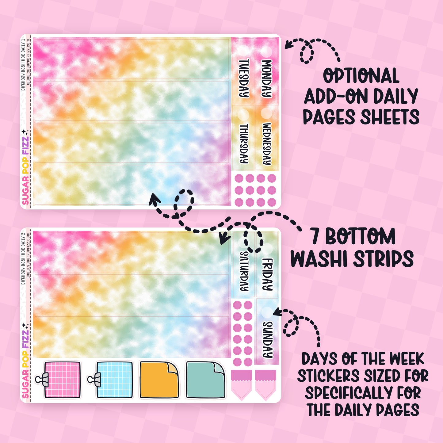 Birthday Bash Hobonichi Cousin Weekly Kit