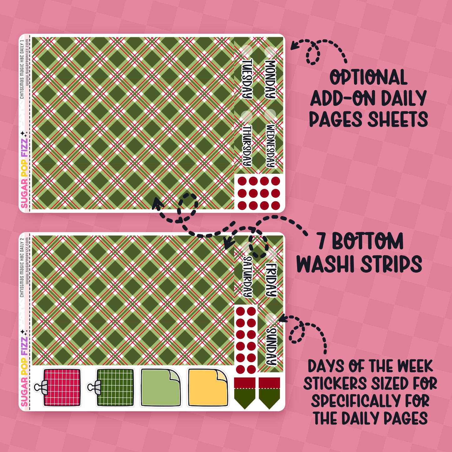 Christmas Magic Hobonichi Cousin Weekly Kit